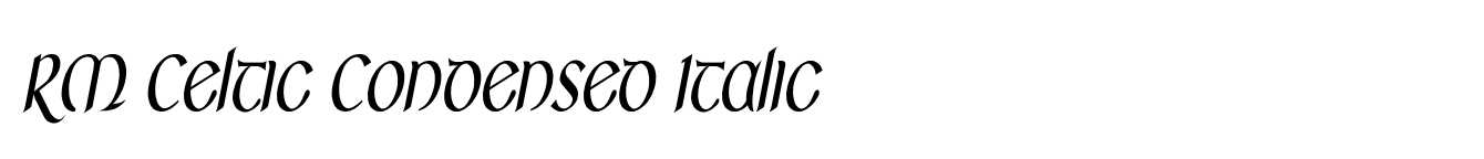 RM Celtic Condensed Italic image